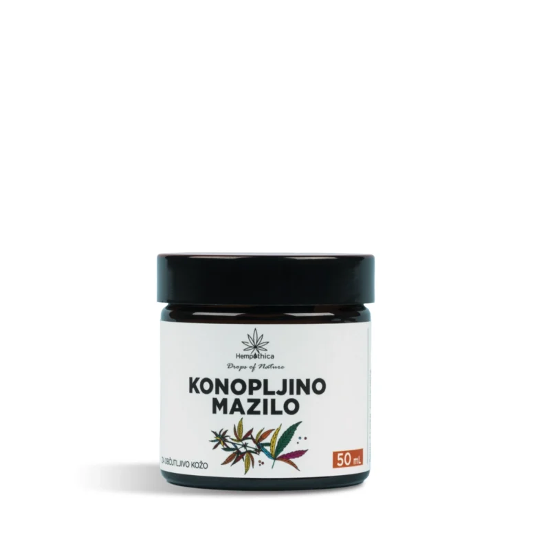 Konopljino mazilo kožo prijetno navlaži in odišavi. Koži prijazna naravna kozmetika Hempethica.